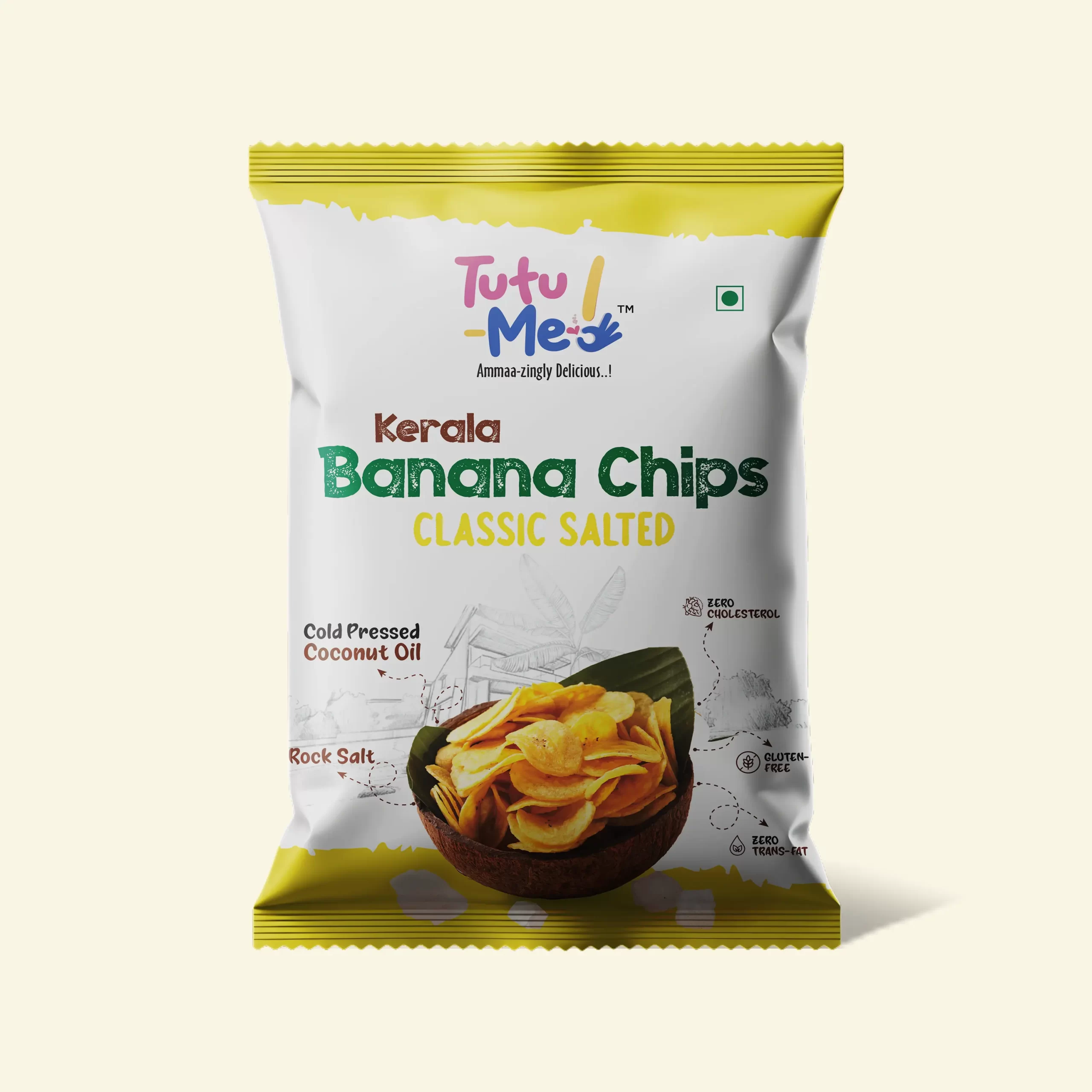 Nendran Banana Classic Salted Chips (Upperi) (Kids Friendly)